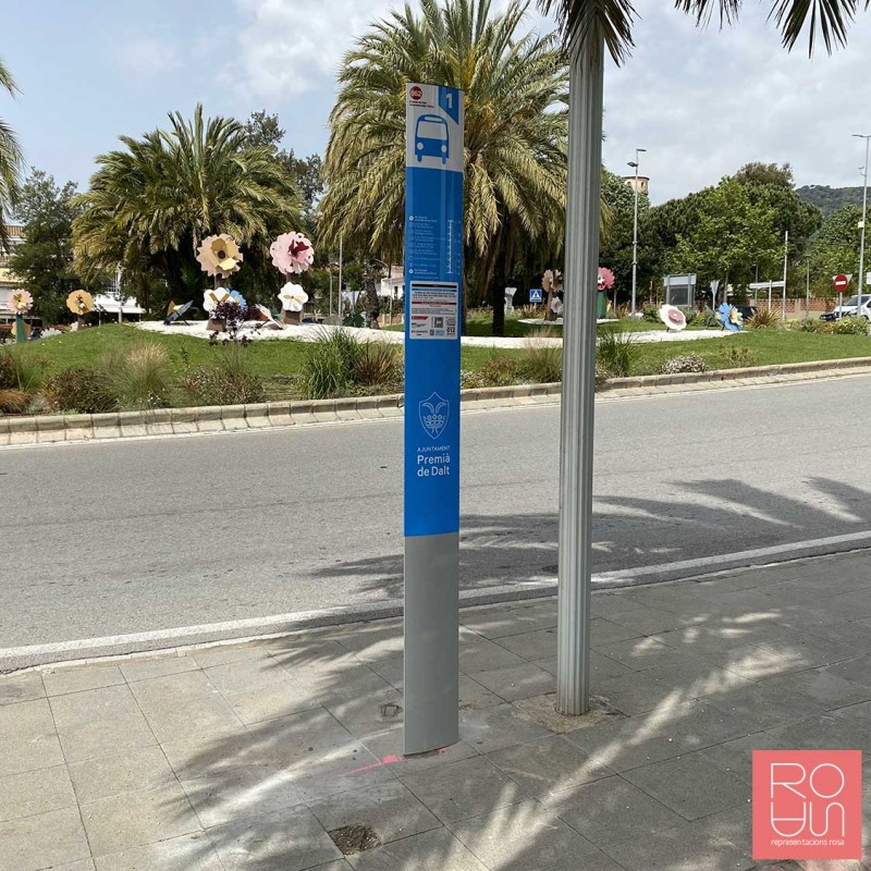 Tòtem per parades d'autobús